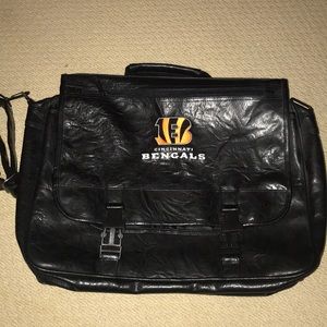 Leather Cincinnati Bengals Briefcase bag